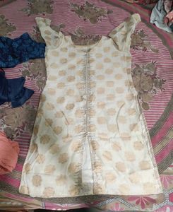 Elegant Cream & Gold Kurta
