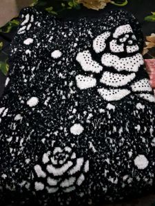 Sparkly Floral Knit Sweater