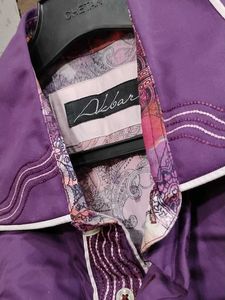 Purple Floral Long Sleeve Shirt