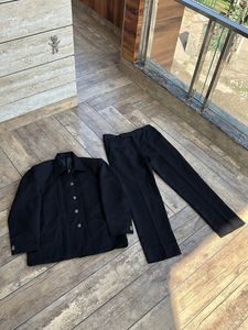 Black Coat Pant Set For Men