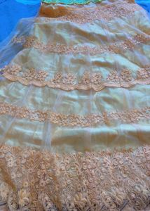 Designer Peach Lehenga Choli