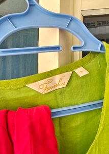 Green Colour By Pantaloons Kurta Set