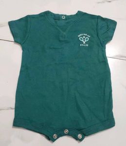 Baby Green Tennis Romper