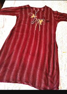 new silk saree with kurti set
