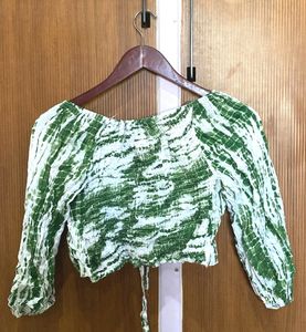 💥🆕️ Tie-N-Die Padded Crop Top