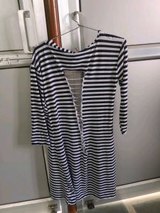 Striped Open Cardigan