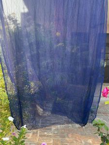 Sheer Navy Blue Dupatta