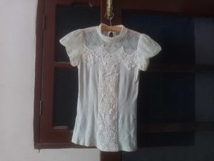Elegant White Lace Top