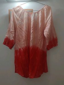 Tie-Dye Tassel Tunic Top