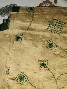 Designer Green Unstitched Suit Set