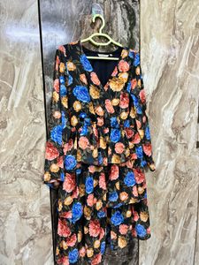Floral Tiered Midi Dress