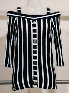 Striped Off-Shoulder Top
