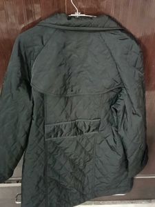 Leather overcoat