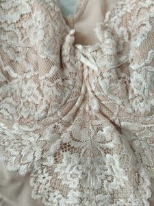 Lace Detail Beige Cami Top