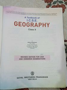 ICSE Geography Textbook Class 10