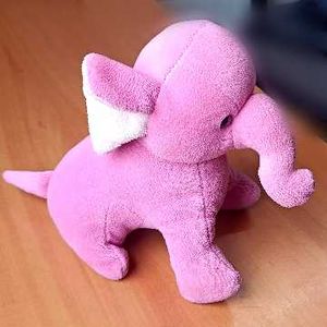 Cute Pink Elephant Plush Toy
