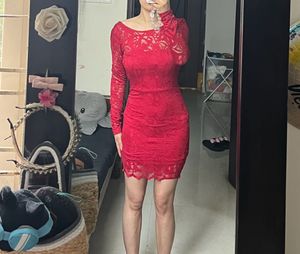 Red Lace Dress