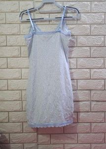 H&amp;M Ditsy Floral Lace-Trim Mini Slip Dress