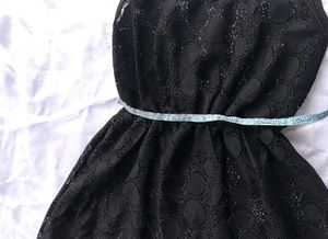 black lace Transparent  Dress