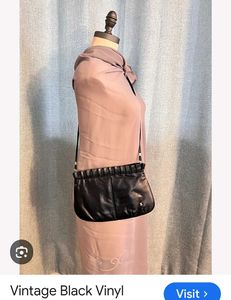 Chic Black Leather Crossbody Bag