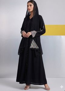 Elegant Black Abaya Dress