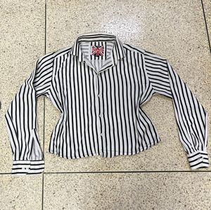 Striped Button-Up Shirt