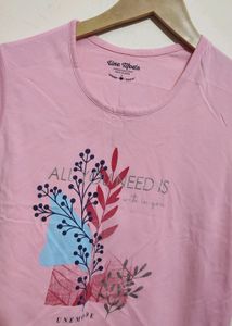 Pink Cotton T-shirt For Girl Or Woman 30 Bust