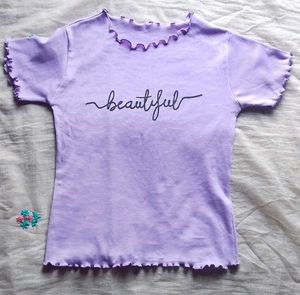 PRICE DROP🚨Cute Purple Beautiful Graphic Tee