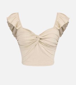 Chic Twist Front Crop Top