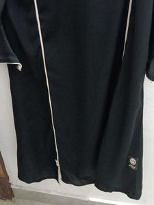 Elegant Black collor Abaya with White Piping