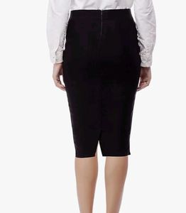 Solid Formal Pencil Skirt