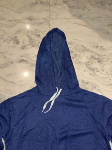 Blue Cropped Hoodie