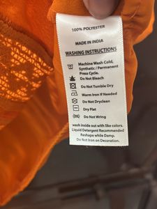 Dressberry Orange Qroshia Top