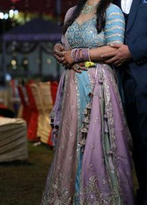 Pastel Color Party Wear Lehenga