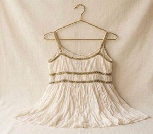 Bohemian White Tunic Top