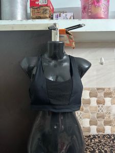 Black Sports Bra Set