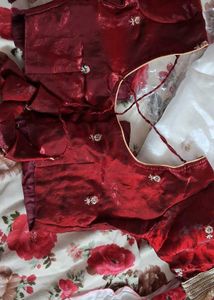 Embroidered embelished bollywood tissue pure silk