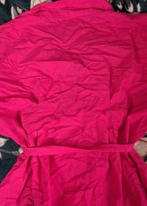 Zara Pink Button-Up Shirt Dress