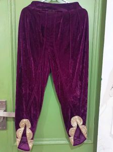 Stylish Velvet Dhoti Pant
