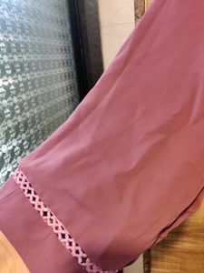 Elegant Purple Abaya Style Gown