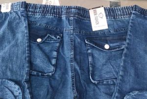 Cargo Denim Shorts