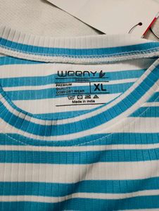 Striped Yellow T-Shirt Size- S, M,L ,Xl