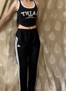adidas pant + top combo🖤🤍