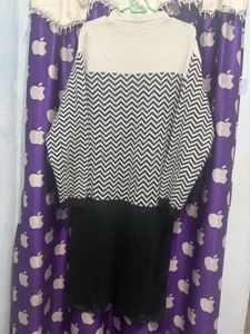 Chevron Pattern Knit Dress