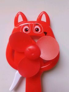 Cute Red Fox Handheld Fan