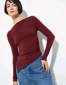 Chic Asymmetric Long Sleeve Top