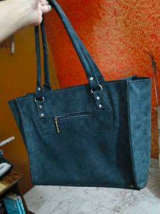 Stylish Teal Tote Handbag
