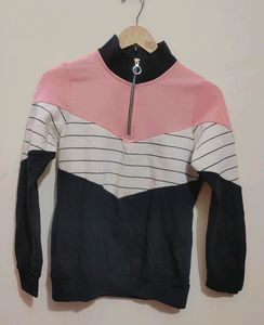 Black ⚫& Pink 💕Sweatshirt For Baby Girl 1