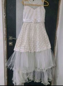 Beautiful White Dress😍For 10-12yrs Old Girl😍