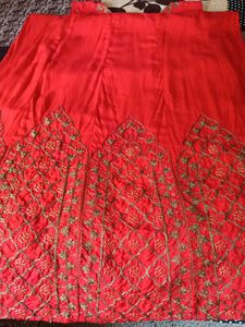 Red Gown With Shrug